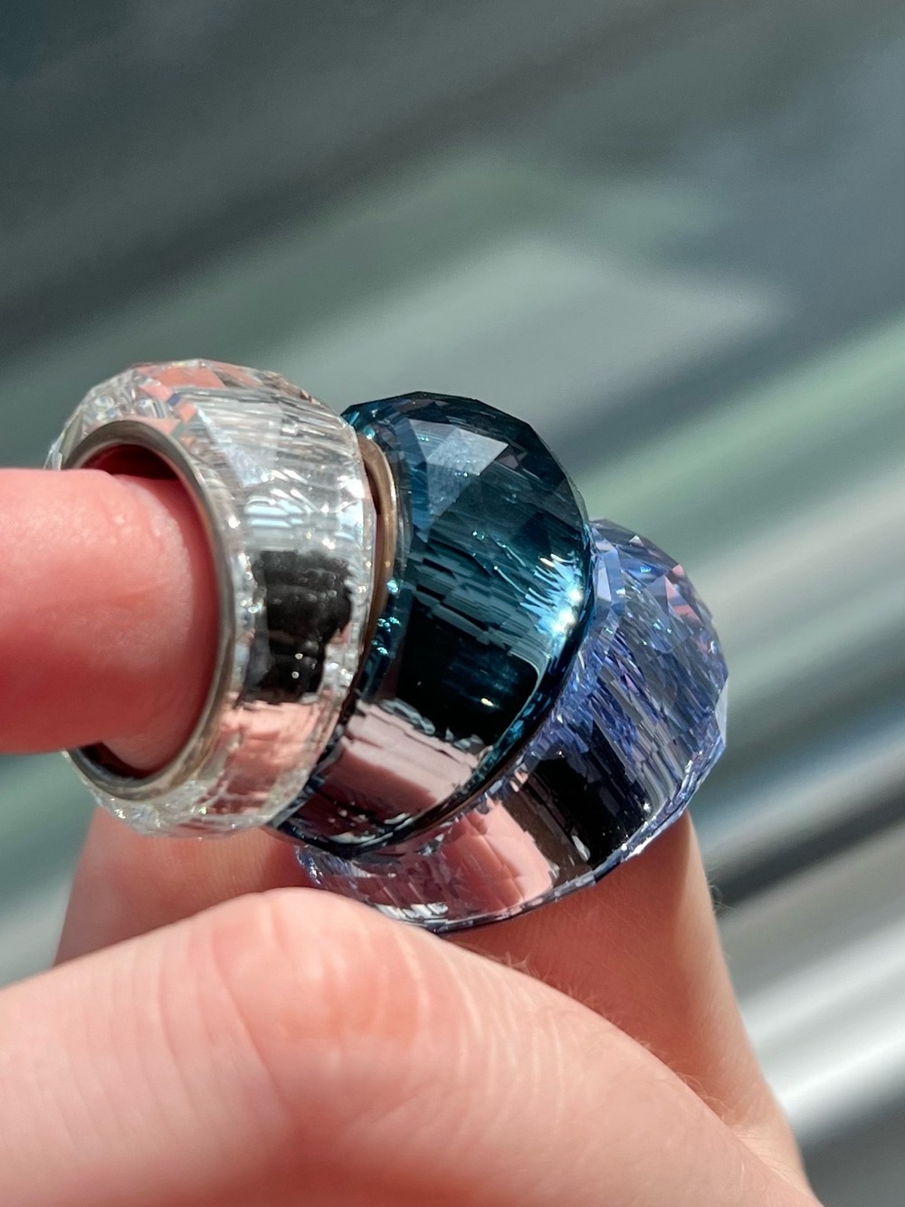 Swarovski set of 3 Crystal Nirvana Rings